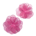 HERŞEYTREND Metal Çiçek Küpe - Pembe