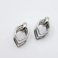 HERŞEYTREND Metal Halka Küpe - Gümüş