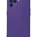 LitaeTrend Oppo Reno 5 Lite Kılıf Nano içi Kadife Silikon - Mor