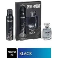 HERŞEYTREND Parlement 50 Ml Black Erkek Parfüm + 150 Ml Deodorant Seti
