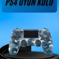 HERŞEYTREND PS4 Joystick Oyun Kolu Titreşimli Uzun Pil Ömrü USB Şarj Kablolu