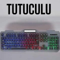 HERŞEYTREND Q Klavye RGB Işıklı Klavye Ve Mouse Seti Kablolu Mouse Hediyeliş