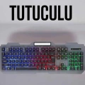 HERŞEYTREND Q Klavye RGB Işıklı Klavye Ve Mouse Seti Kablolu Mouse Hediyeliş