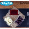 HERŞEYTREND Reqtangle Tekli Dikdörtgen Cam Kahvaltılık Royaleks-81484