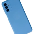 LitaeTrend Samsung Galaxy A04S Kılıf Nano içi Kadife Silikon - Mavi