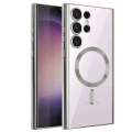 LitaeTrend Samsung Galaxy S24 Ultra Kılıf Kross Magneticsafe Kapak - Gümüş