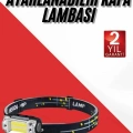 HERŞEYTREND Sensörlü Kamp Lambası Ayarlanabilir Kafa Lambası Kafa Bantlı