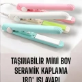 HERŞEYTREND Seramik Kaplama Taşınabilir Mini Saç Düzleştirici Seyahat Dostu Tasarım