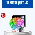 HERŞEYTREND Sese Duyarlı 10M Smart Şerit Led IOS Android Kontrollü RGB Işık