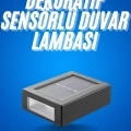 HERŞEYTREND Solar Güneş Enerjili Çift Taraflı Duvar Lambası Çift Taraflı Duvar Lamba Güneş Enerjili