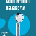 HERŞEYTREND Su Tasarruflu ve Kolay Kurulumlu El Duş Başlığı – Yüksek Performans