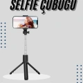 HERŞEYTREND Tripod Selfie Çubuğu Bluetooth Kumandalı Kablosuz Led Işıklı