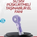 HERŞEYTREND Type-C Şarjlı Taşınabilir Su Buharlı Mini Vantilatör