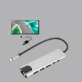 HERŞEYTREND Type‑C Dönüştürücü – 2×USB3.0, SD/MS, 4K HDMI & RJ45 ile Profesyonel Kullanım