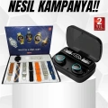 HERŞEYTREND Ucuz Kaliteli Yeni Nesil 7 Kordonlu Akıllı Saat ve Kablosuz Bluetooth Kulaklık ANC Özelliği