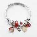 HERŞEYTREND Uğur Böceği Charmlı Bilezik - Kırmızı