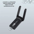 HERŞEYTREND USB 3.0 Wireless Adaptör – 2.4GHz & 5GHz Destekli