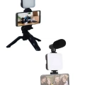 HERŞEYTREND Video Making Kit Telefon Tutucu Vlog Video Mini Led Işıklı