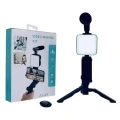 HERŞEYTREND Video Making Kit Telefon Tutucu Vlog Video Mini Led Işıklı