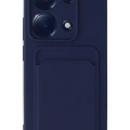 LitaeTrend Xiaomi Redmi Note 13 Pro 4G Kılıf Kelvin Kartvizitli Silikon - Lacivert