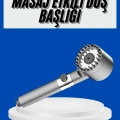 HERŞEYTREND Yeni Nesil Duş Başlığı Paslanmaz Çelik Masaj Etkili Ergonomik Tasarım Su Basınçlı