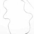 HERŞEYTREND Yılan Zincir Kolye - 46cm - Gümüş