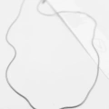 HERŞEYTREND Yılan Zincir Kolye - 60cm - Gümüş