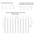 Lw-7 300 Ledli 10 Sarkıt Perde Led Işık, 8 Modlu Uzaktan Kumandalı, 3x3 Metre Peri Telli Led