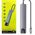 Macbook Pro/air Uyumlu USB Type-C 8 In 1 Hub Dönüştürücü Çevirici Çoklayıcı USB Hdmı Micro Sd 8 Girişli