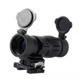 Magnifier 3x Yakınlaştırmalı Dürbün  22mm Ray Uyumlu, Katlanır Yaylı Ayaklı