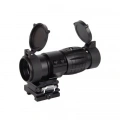 Magnifier 3x Yakınlaştırmalı Dürbün  22mm Ray Uyumlu, Katlanır Yaylı Ayaklı