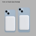 MagSafe 15W Kablosuz Hızlı Şarj, Lightning Girişli Taşınabilir Batarya