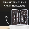 Manikür Pedikür Seti İkili Set El ve Ayak Bakımı Nasır Temizleme Protez Tırnak Çıkarma