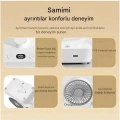 Masaüstü Dijital Ekranlı Çift Fanlı Led Işıklı Soğutucu Fan Ev Ofis Şarjlı Vantilatör