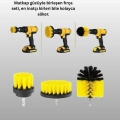 Matkap Uyumlu Temizlik Fırçası Seti 3’lü Çok Amaçlı