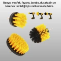 Matkap Uyumlu Temizlik Fırçası Seti 3’lü Çok Amaçlı
