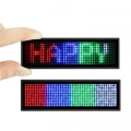Matrix Kayan Led Yaka Rozeti Mobil Kontrollü Dijital Etiket 9×3cm
