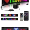 Matrix Led Cama Yapışan Telefon Kontrollü Panel Dijital Ekran Kumandalı