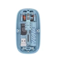Mavi Kablosuz Mouse Bluetooth ve USB Çift Mod Bağlantılı