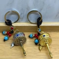 Metal Feng Shui Şans Çarkı Anahtarlık Alk4455