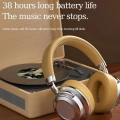 Metal Kulak Üstü Kablosuz Bluetooth Kulaklık Hybrid Anc Type-c Hızlı Şarj Bluetooth 6.0