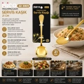 Metal Servis Kaşığı Altın Renk