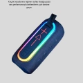 Mini Mavi Bluetooth Hoparlör Şık Görünüm ve Taşınabilir Güçlü Ses