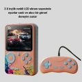 Mini Retro Oyun Konsolu 500 Oyunlu 3.0 İnç Ekran ve Şarjlı Batarya