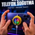 Mobil Oyuncular İçin RGB Işıklı Telefon Soğutucu