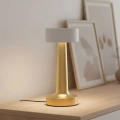 Modern Altın Gövdeli Led Masa Lambası 3 Işık Modlu