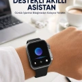 Modern Tasarımlı Akıllı Saat Uzun Pil Süresi ve Net Ekran Yeni Nesil