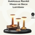 Modern USBli Kablosuz Masa Lambası – Minimalist Tasarım, 3 Farklı Parlaklık