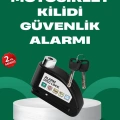 Motosiklet Scooter Bisiklet Tekerlek Disk Kilidi Alarmlı Güvenlik
