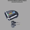 Motosiklet ve Bisiklet İçin 6mm Pinli Alarmlı Disk Kilidi